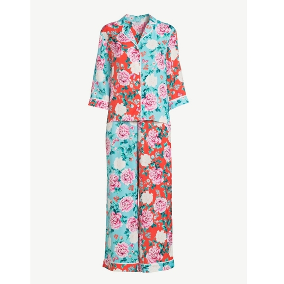 Sofia Vergara Woman's Intimates Cotton Satin Pajama Set- Standard and Plus Size - Picture 5 of 7